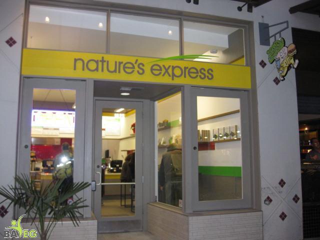 Nature's Express Menu, Berkeley