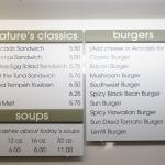 Nature's Express Menu, Berkeley