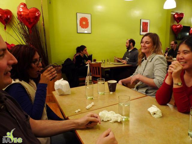 Even after all the food was gone, the conversation continued at Green Papaya