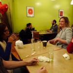 Even after all the food was gone, the conversation continued at Green Papaya