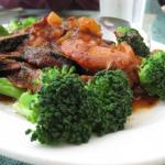 Some fake meat entree at SF Golden Buddha