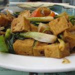 Lemongrass tofu dish at SF Golden Buddha