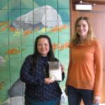 Irene (left) won the Secrets of Vegan Baking cookie mix giveaway from Christine (right)