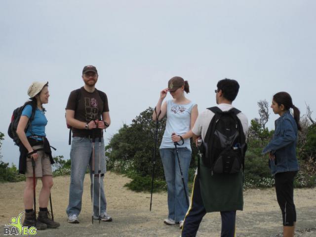 The trekkers with poles really sprang up the mountain as opposed to some of us who huffed and puffed up the mountain...