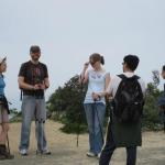 The trekkers with poles really sprang up the mountain as opposed to some of us who huffed and puffed up the mountain...