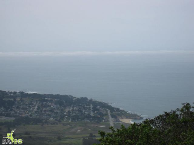 View of city of Montara from Montara Mountain