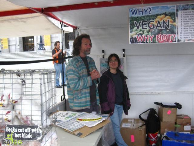 George and Tammy setting up