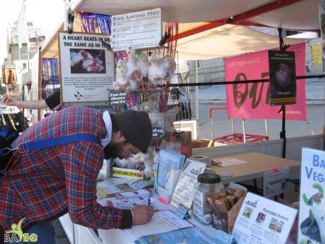 Our first new BAVeg member on Saturday