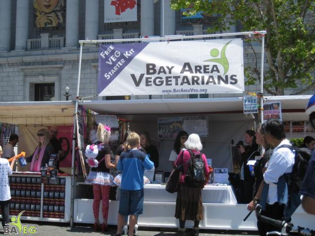 Lots of interest throughout the day at the BAVeg booth