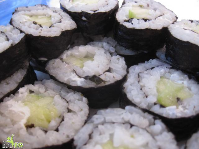 We love Katherine - she made us vegan sushi!