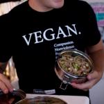 Dan with the roll-ups Donna made for the volunteers