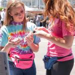Visitors &amp; Vegan Ice Cream At the BAVeg Booth - SF LGBT Pride 2010