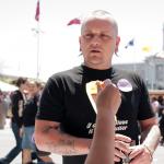 Talking veg at the BAVeg Outreach booth - LBGT Pride 2010 