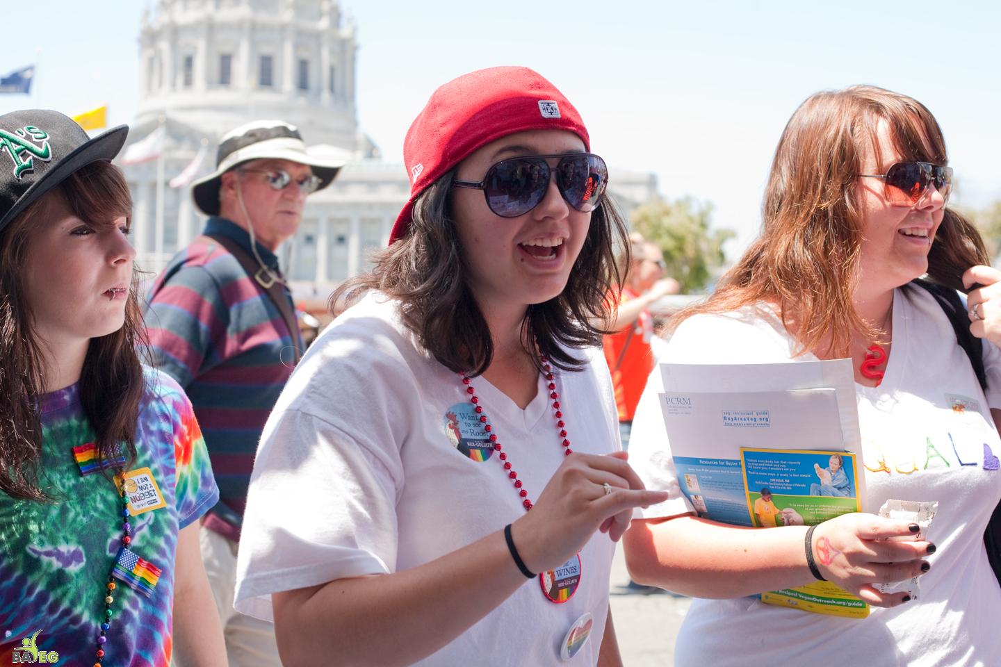 At the BAVeg Booth - SF LGBT Pride 2010