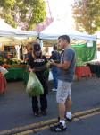 Monthly vegan outreach at Vallejo Farmer's market, October