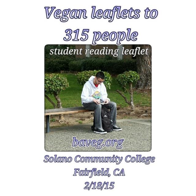 Vegan Outreach - Solano Community College - Feb