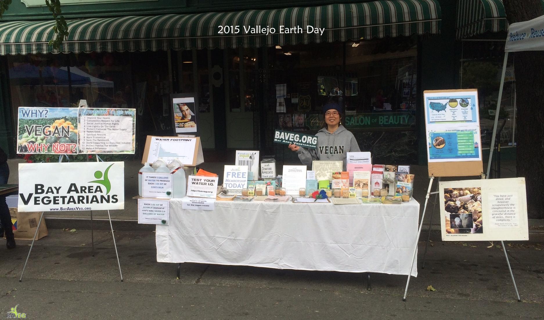 9 am, Tammy happy that it all fit on the table