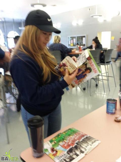 Checking out the meatless "beef" from Trader Joe's