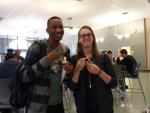 More students enjoying the vegan chili