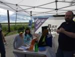 Chris, co-founder of BAVeg, talking to young attendees