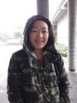 Pouring rain - yet a warm welcome from students like this