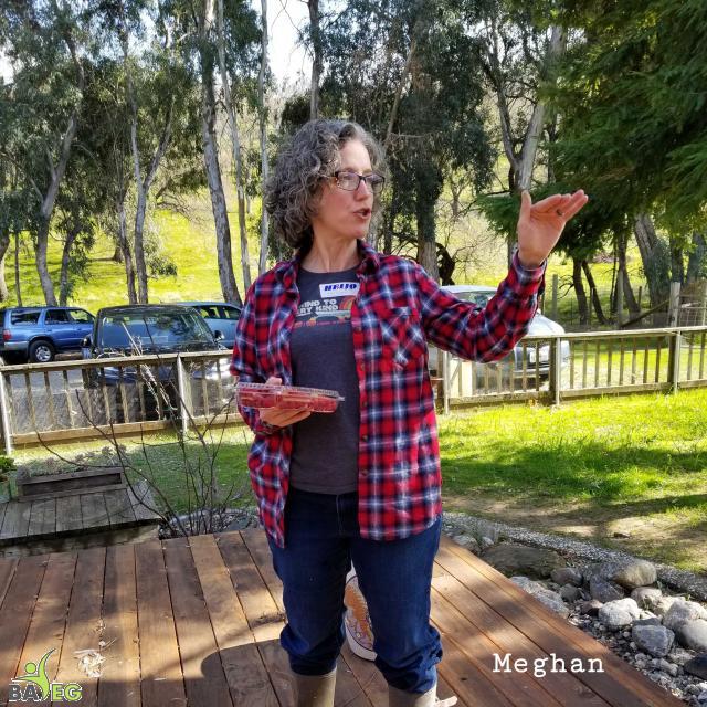 Meghan giving us instructions before the tour