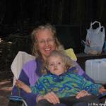 Relaxing around the campfire