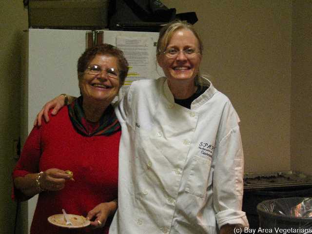 Volunteer and Alex from Sparks Restaurant