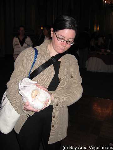 Christine with her new friend