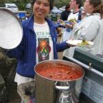 Chunky vegetable tomato sauce for 27 -- made from scratch!!