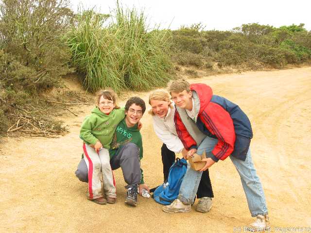 Shelly and her brother Tal, siblings Jenny and Chris