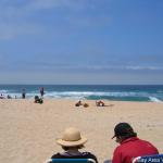 Sun, sand, and blue ocean waves