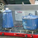 Camping equipment advertisement