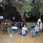 Relaxing in camp