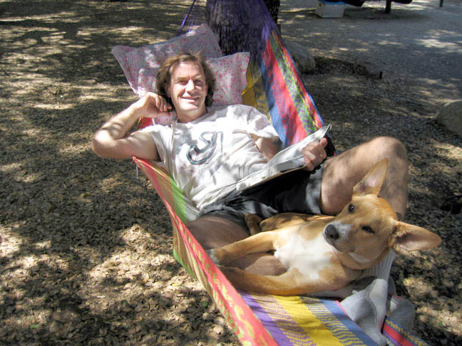 Mike and Willow taking it easy