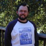 Blue Cow "Go Vegan" Design