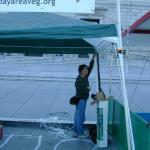 Getting ready at 6:30 a.m. on Saturday