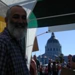 Geo with the Civic Center in the background