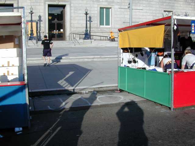 Booth J10 - Our home for two days .. looks so empty now that we've gone.