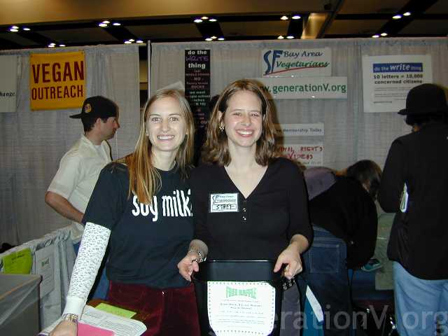 Lovely vegan volunteers from Freedom for Animals, a great local advocacy group.