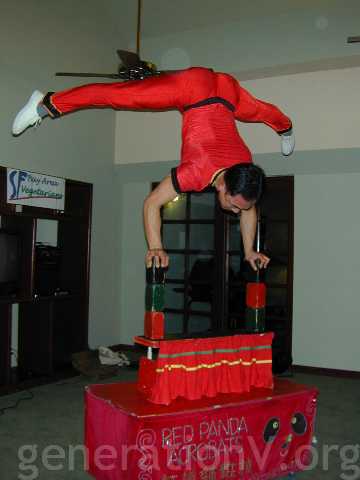 Commercial plug: Wayne Huey of Red Panda Acrobats, 415 731-5037