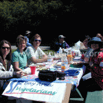 Here's a partial group photo of the first Vegan Food Party celebrants