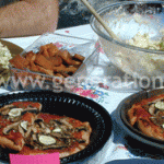 We also enjoyed pizza, handmade with whole wheat flour.  Healthy & yummy!