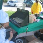 Gardenburger Chik'n Grill heating up on the stove