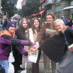 New Year's Eve 2006 Leafleting
