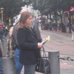 Reading a PETA Vegetarian Starter Kit