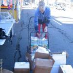 Getting ready for Parade leafleting