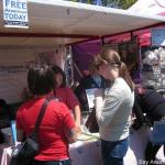Visitors at BAVeg booth at SF LGBT Pride 2007