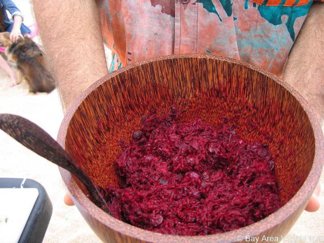 Raw Ginger beet salad