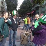 St Patricks Day Leafleting 08